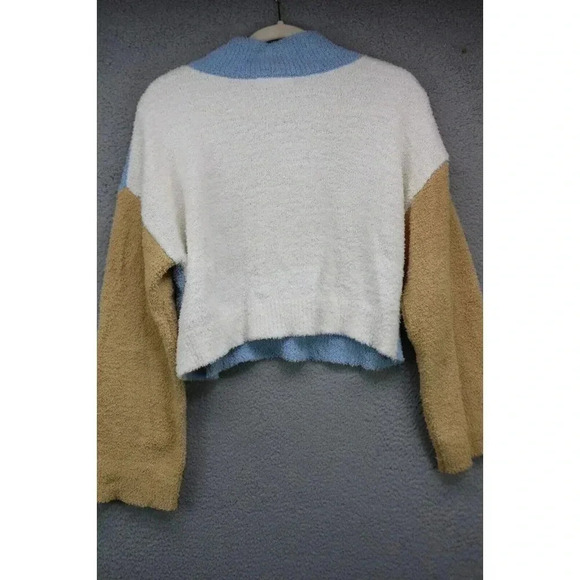 Society 212 Long Casual Sleeve Colorblock Cropped Sweater-Size Large-Boho - Picture 7 of 9